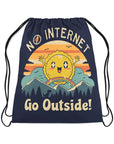 Drawstring Bag No internet vibes