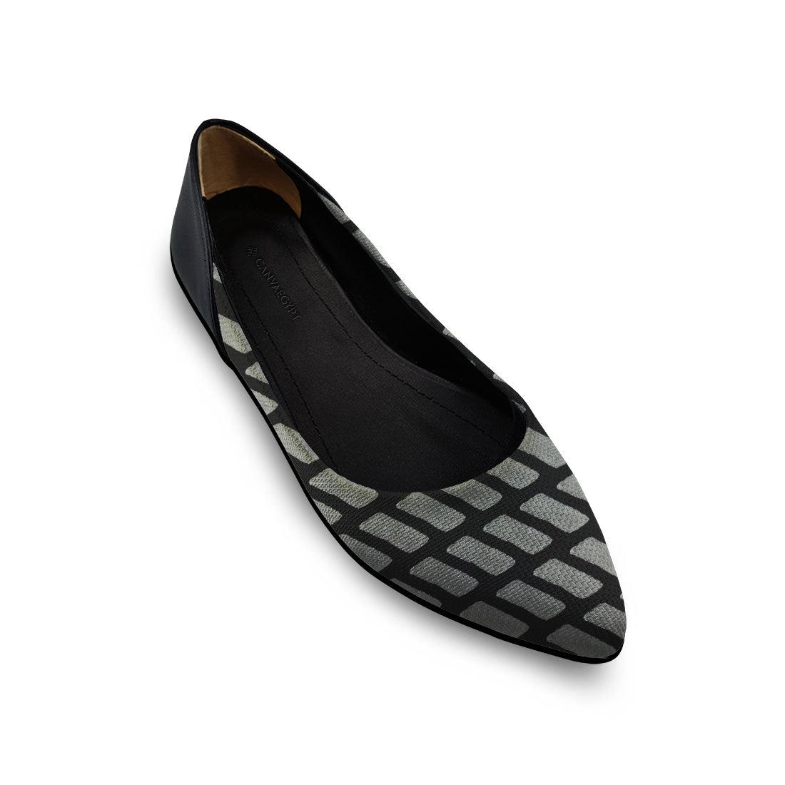 Flat Women's Shoe African Black - CANVAEGYPT