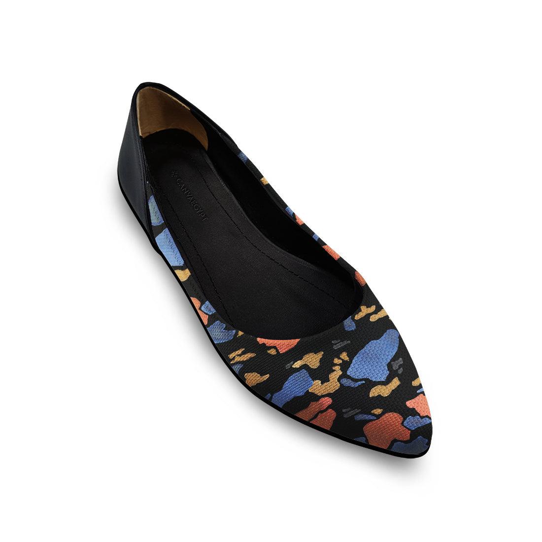Flat Women's Shoe Autumn Black - CANVAEGYPT