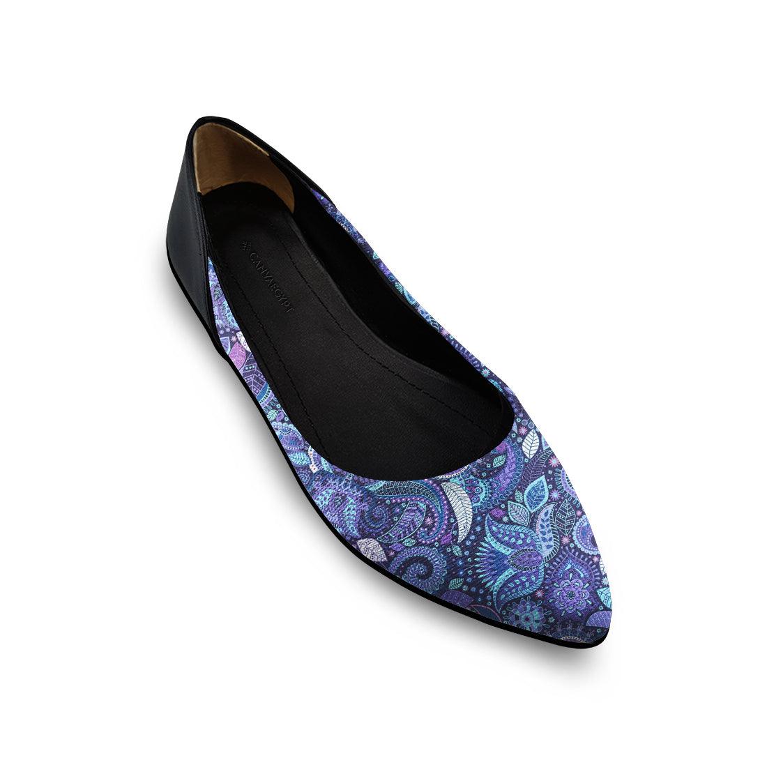 Flat Women's Shoe Floral - CANVAEGYPT