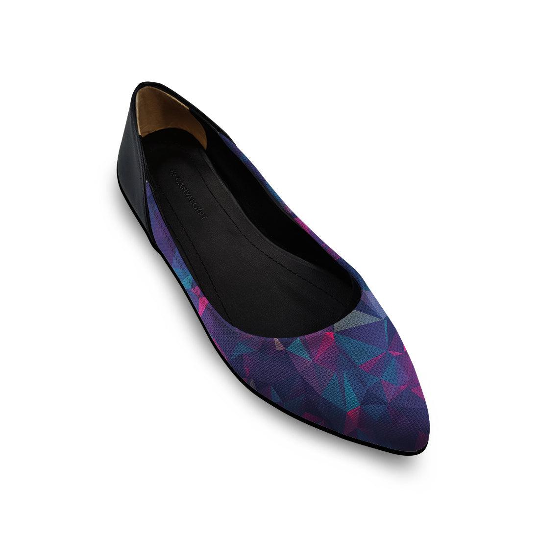 Flat Women's Shoe Geo Purple - CANVAEGYPT
