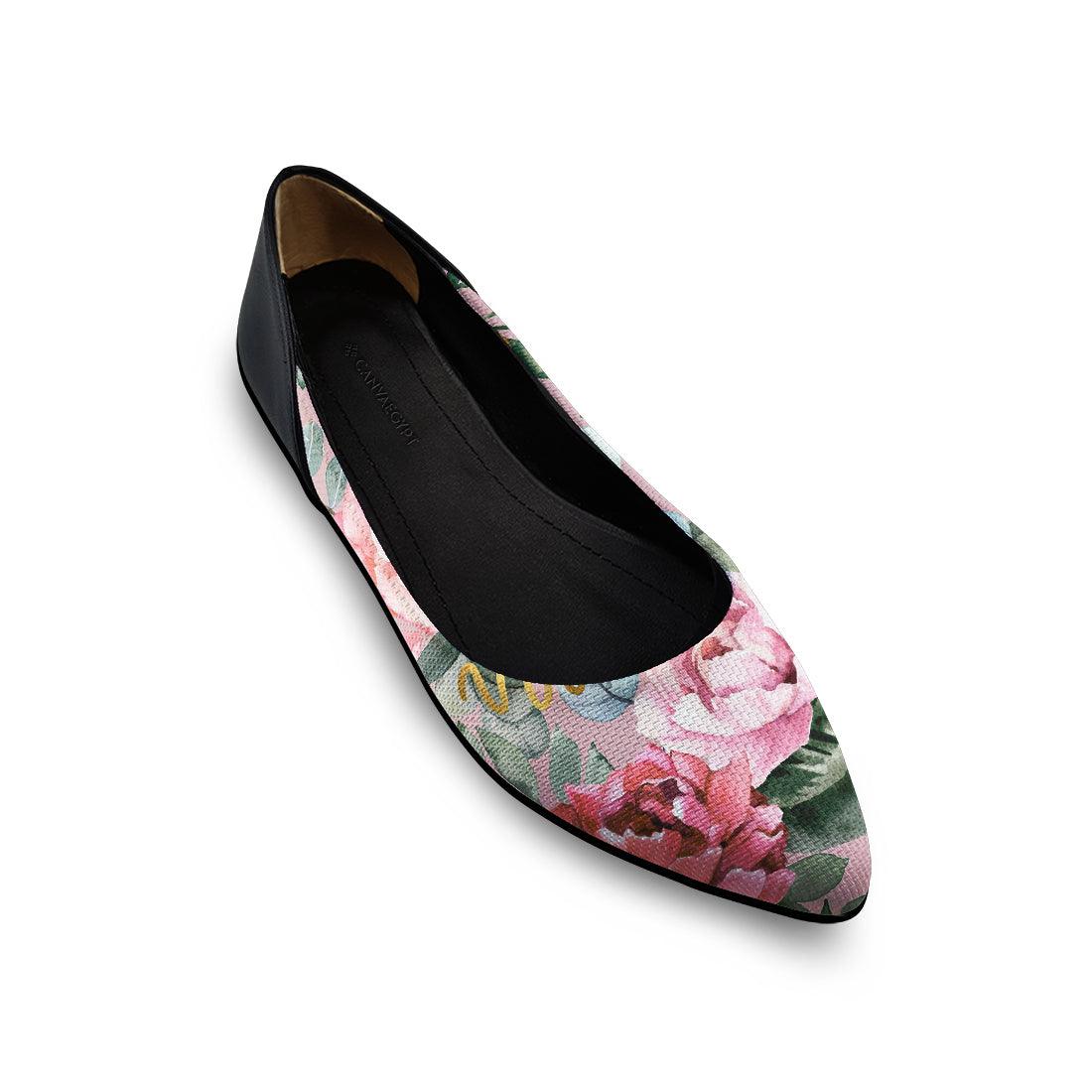 Flat Women's Shoe Watercolor gentle - CANVAEGYPT