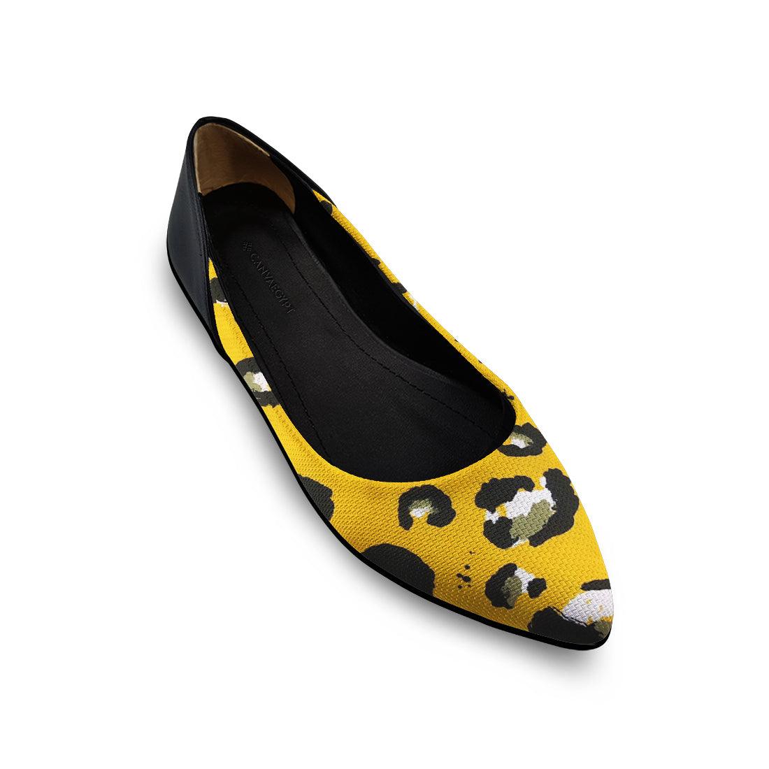 Flat Women's Shoes Yellow Skin - CANVAEGYPT