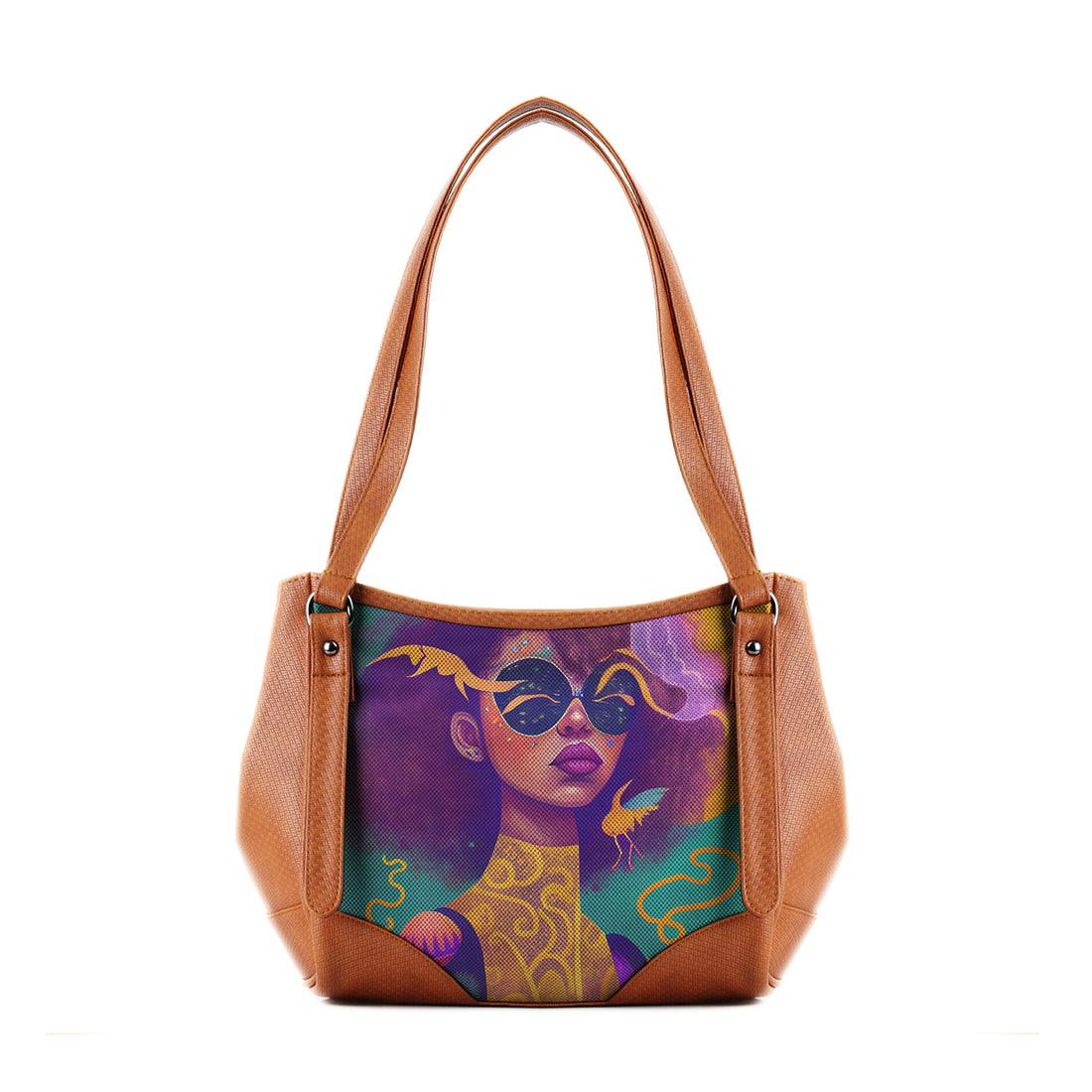 Leather Tote Bag Pinky Hair - CANVAEGYPT