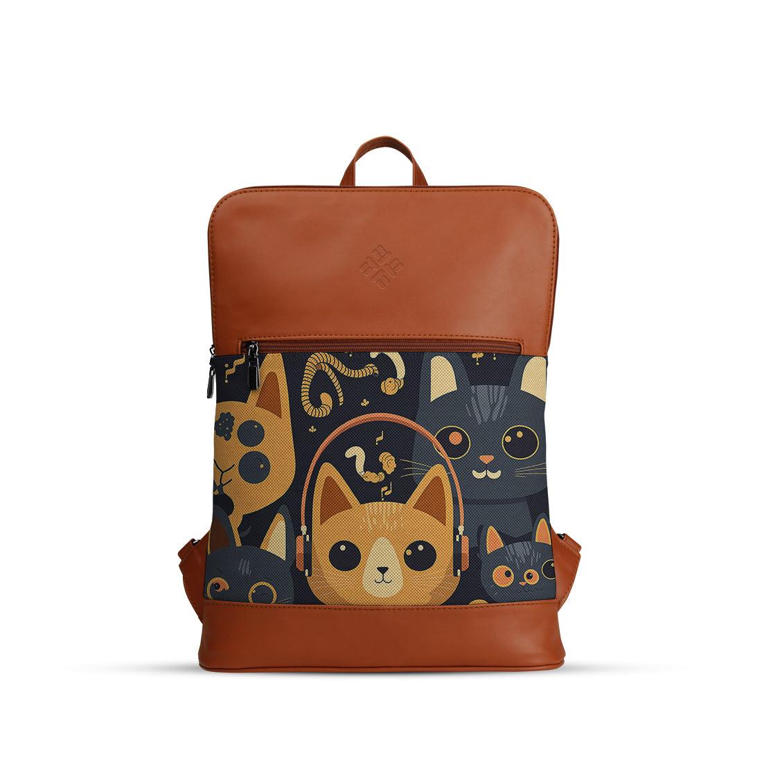 Havana Orbit Laptop Backpack Kitties