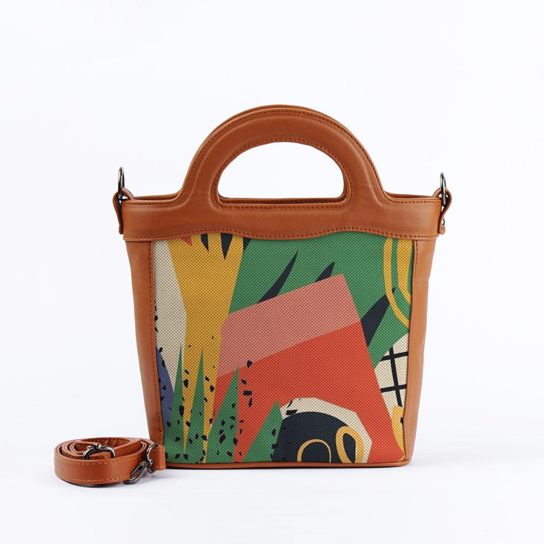 Havana Top Handle Handbag Art Abstract - CANVAEGYPT