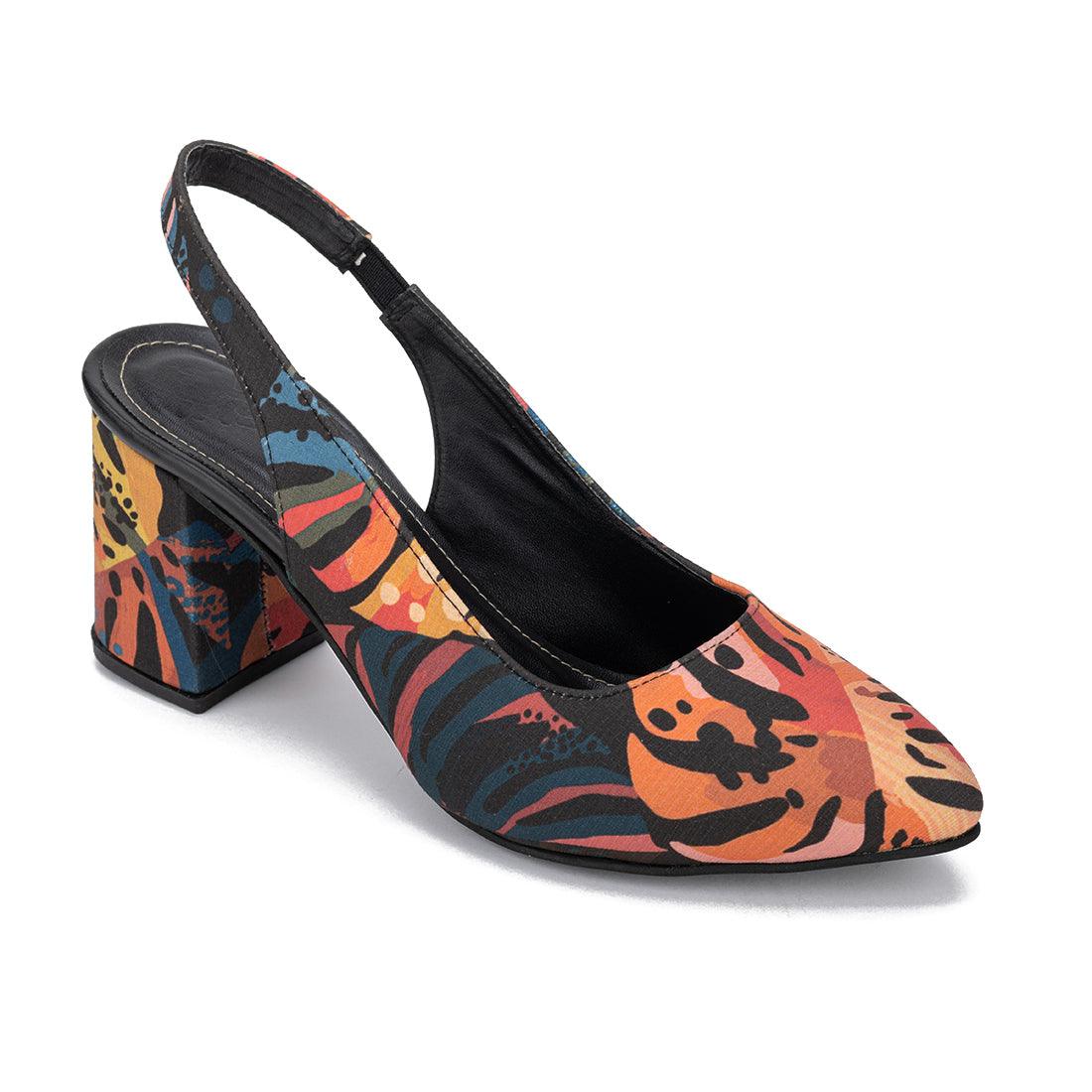 Heeled Strap Abstract