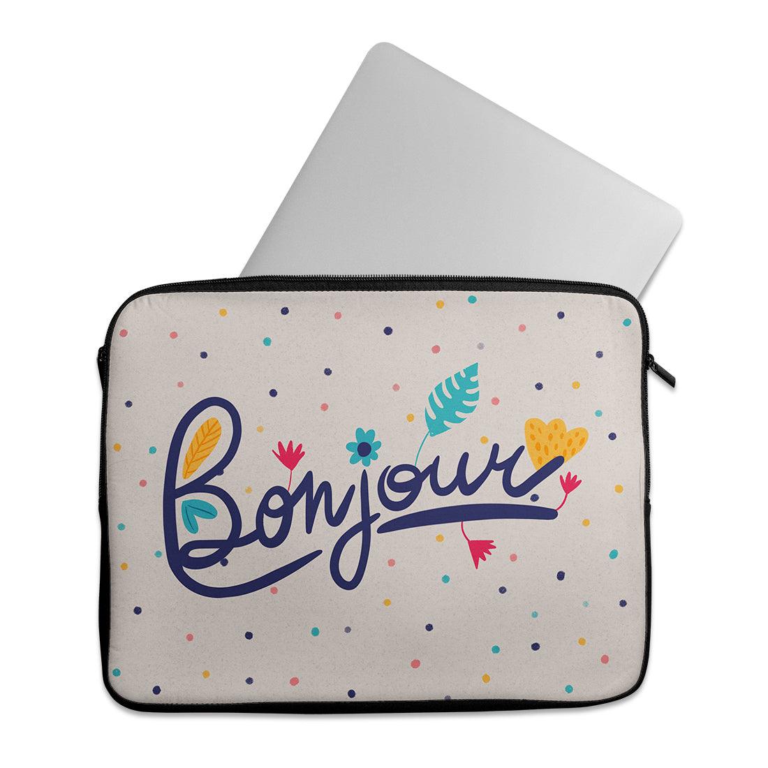 Laptop Sleeve Bonjour - CANVAEGYPT