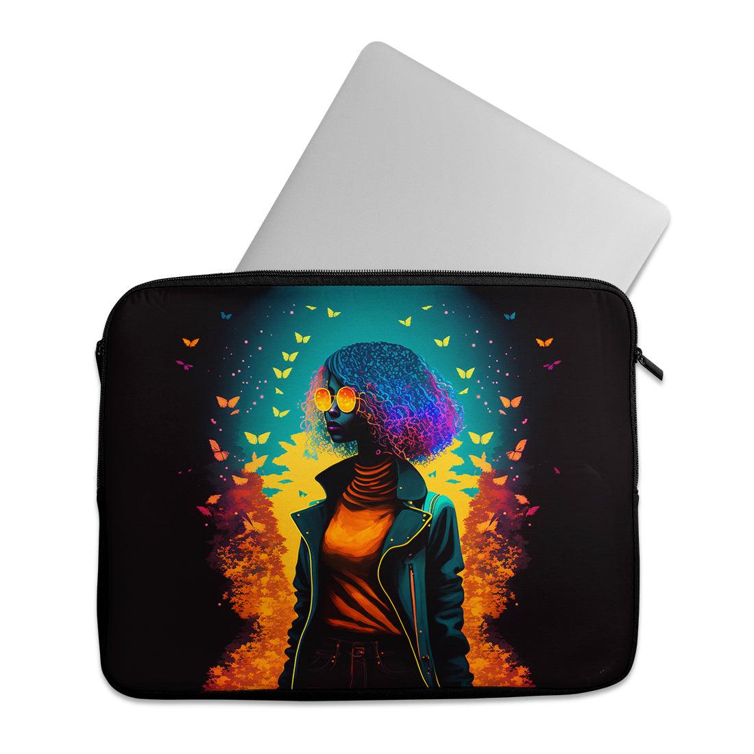 Laptop Sleeve Butterfly Glowing - CANVAEGYPT
