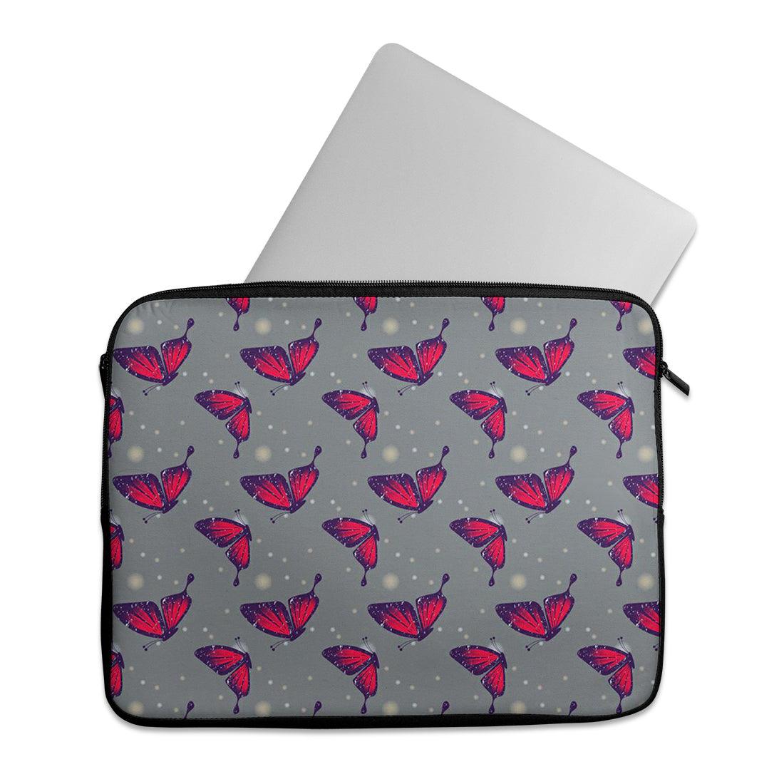 Laptop Sleeve Butterfly in Grey - CANVAEGYPT
