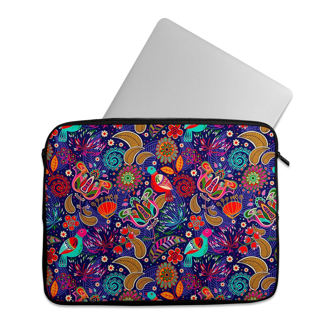 Laptop Sleeve Colorful Floral - CANVAEGYPT