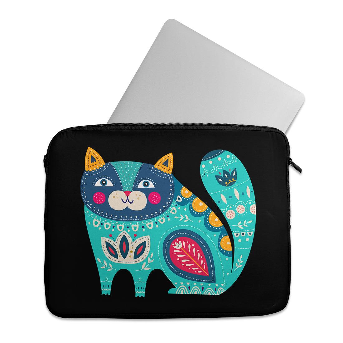 Laptop Sleeve Decorative cat - CANVAEGYPT