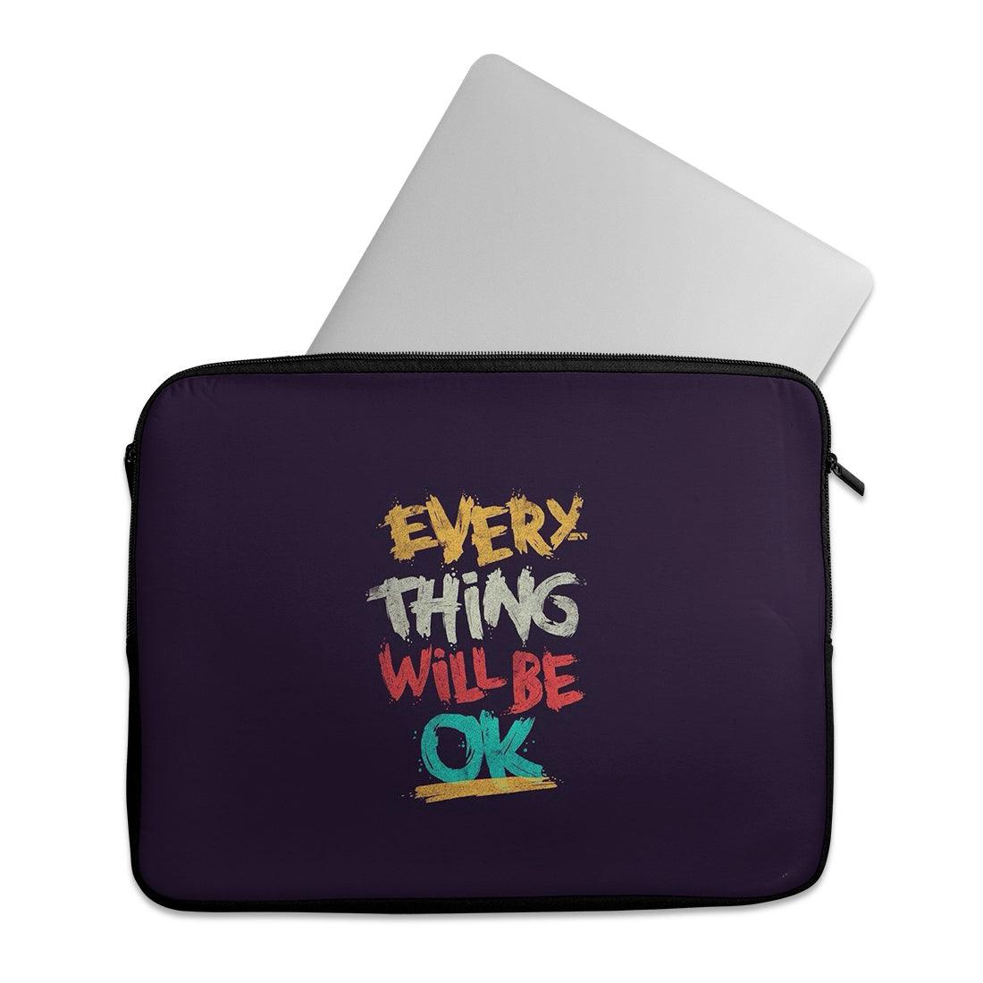Laptop Sleeve Everything will be ok - CANVAEGYPT