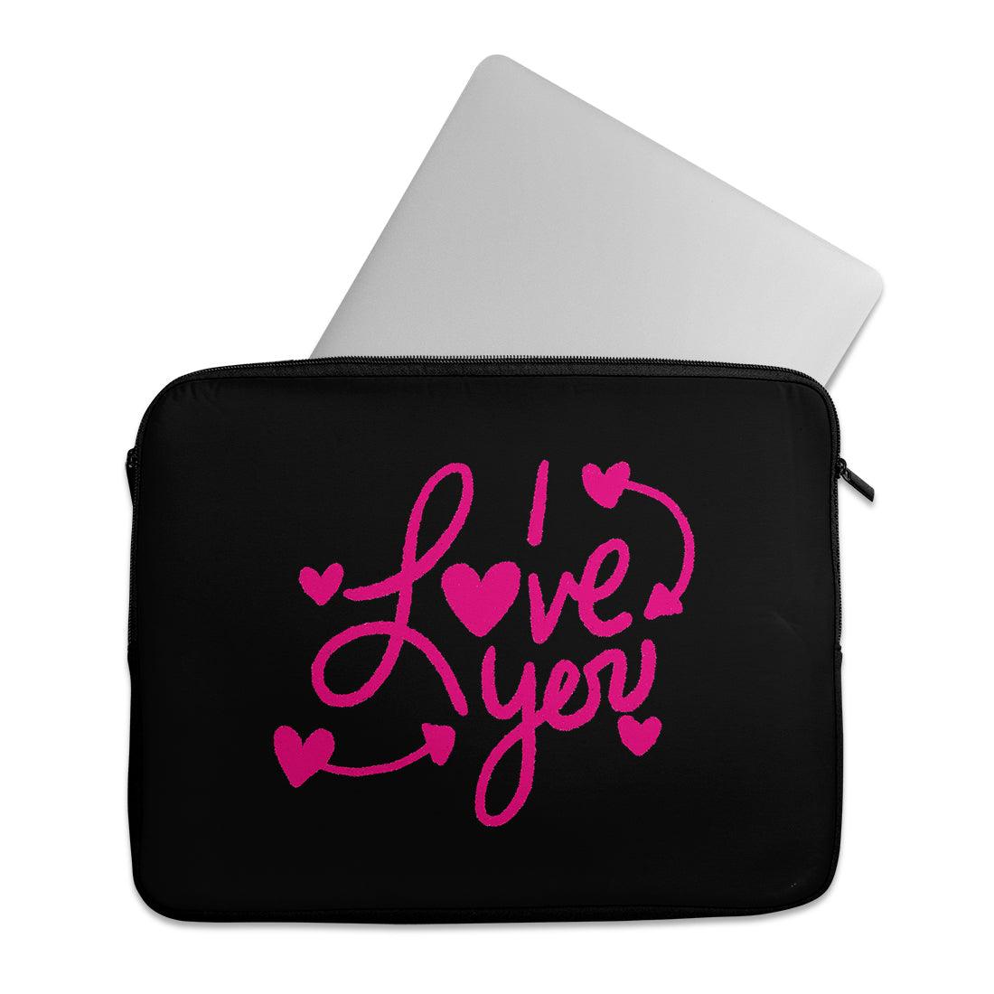 Laptop Sleeve I love you - CANVAEGYPT