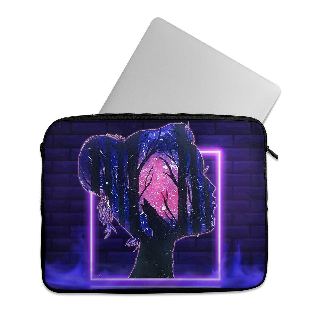 Laptop Sleeve Neon Lady - CANVAEGYPT