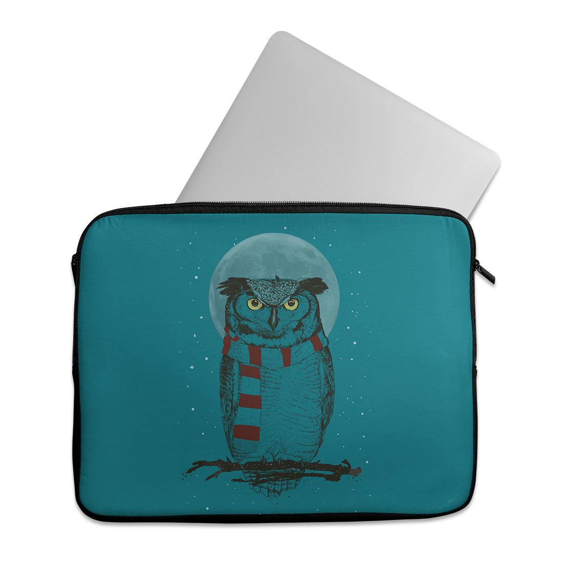 Laptop Sleeve Winter owl
