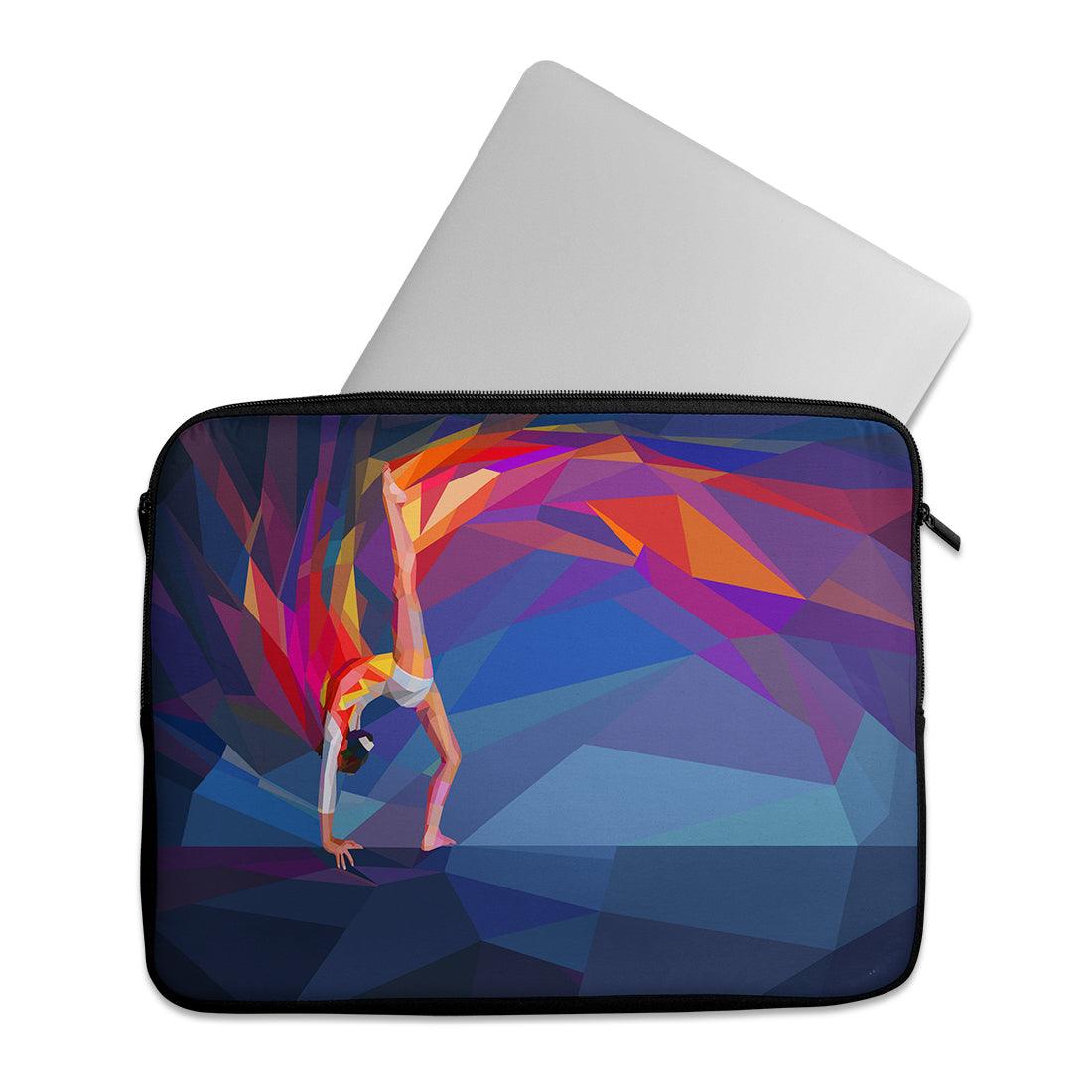 Laptop Sleeve low poly gymnastic - CANVAEGYPT
