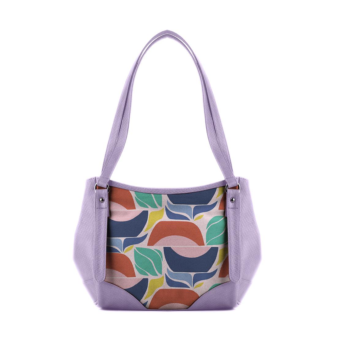 Lavender Leather Tote Bag Blooming Pink - CANVAEGYPT