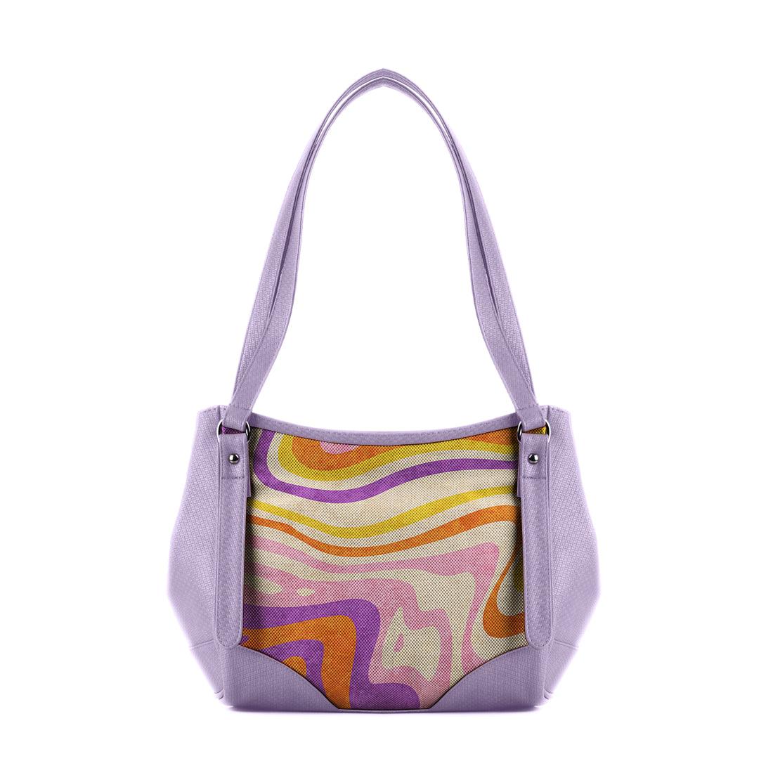 Lavender Leather Tote Bag Flow - CANVAEGYPT