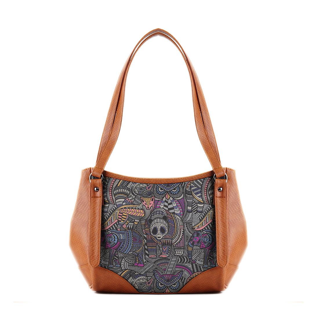 Leather Tote Bag Abstract Jungle - CANVAEGYPT