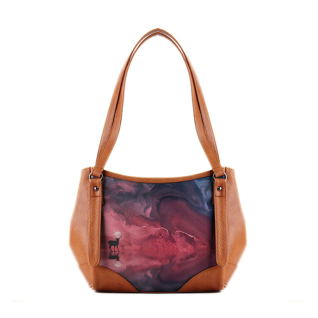 Leather Tote Bag Deer Moon - CANVAEGYPT