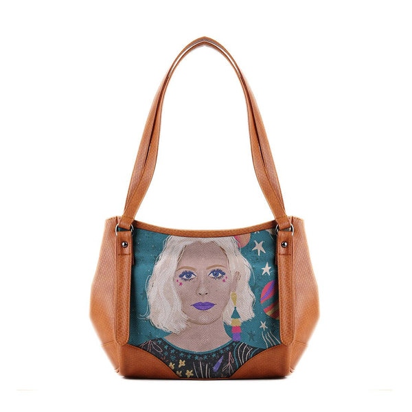Leather Tote Bag Extraterrestrial - CANVAEGYPT