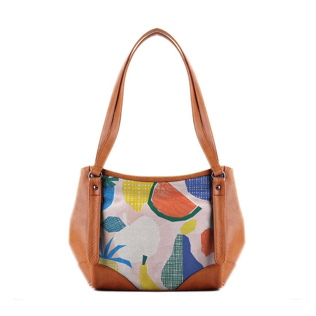 Leather Tote Bag Funky Fruit - CANVAEGYPT