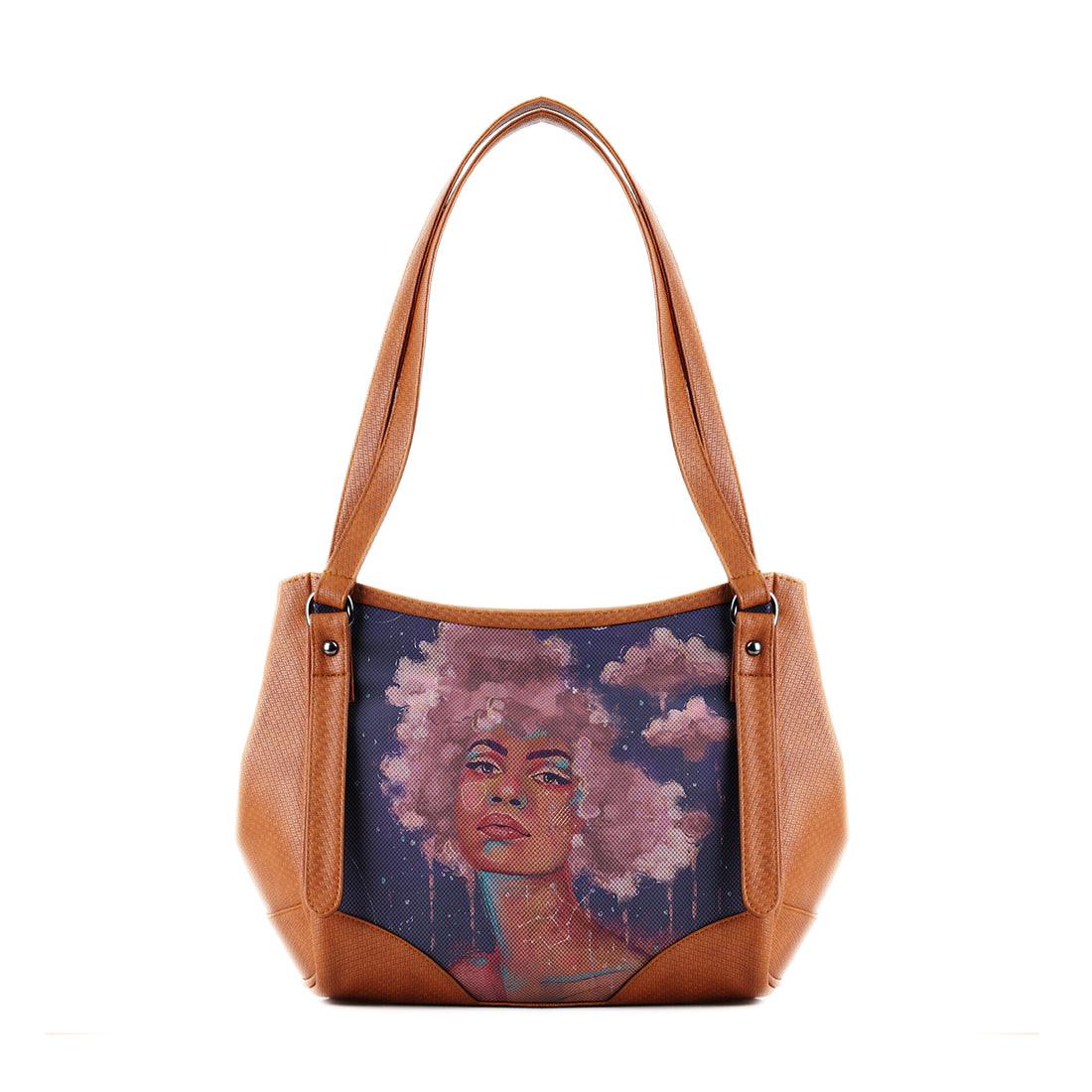 Leather Tote Bag Head in the clouds - CANVAEGYPT