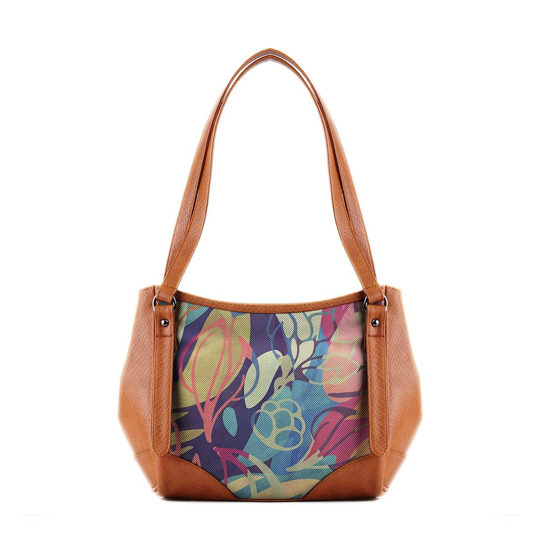 Leather Tote Bag Sea Herbs - CANVAEGYPT