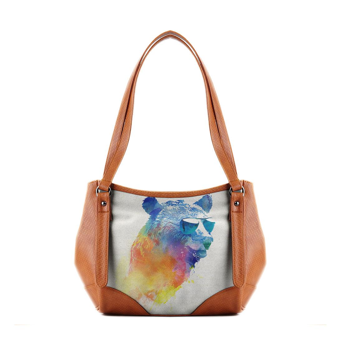 Leather Tote Bag Sunny bear - CANVAEGYPT