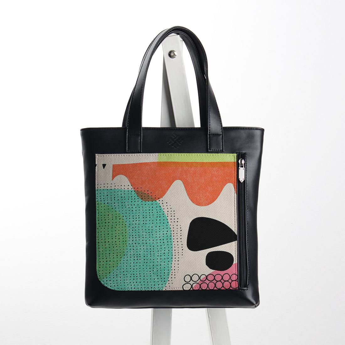 Leather Tote bag Abstract - CANVAEGYPT