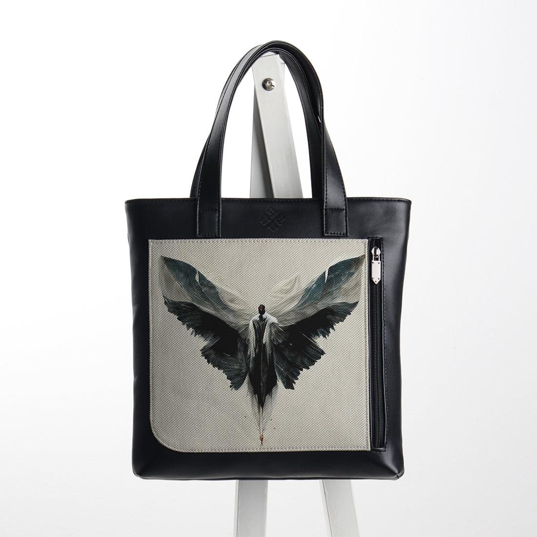 Leather Totebag Black Angel - CANVAEGYPT