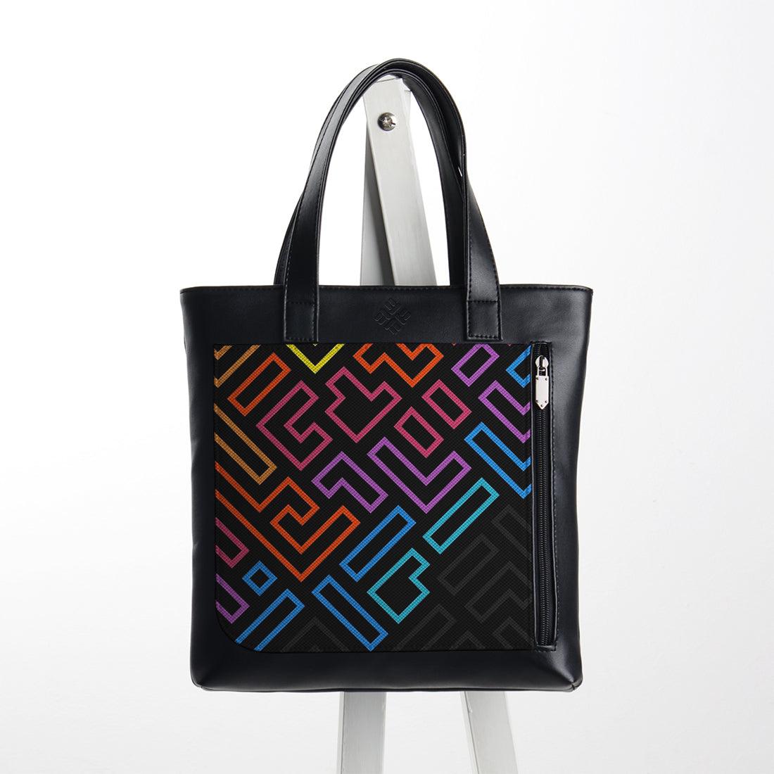 Leather Tote bag Blocks - CANVAEGYPT