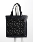 Leather Tote bag Geo Shapes