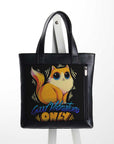 Leather Tote bag Good Vibrations Only