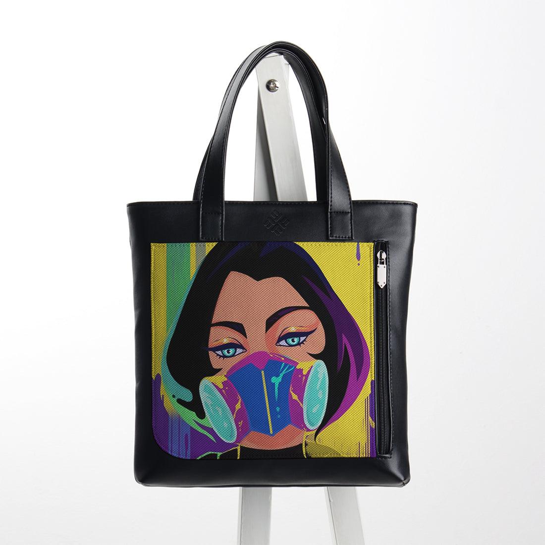 Leather Tote bag Graffiti - CANVAEGYPT