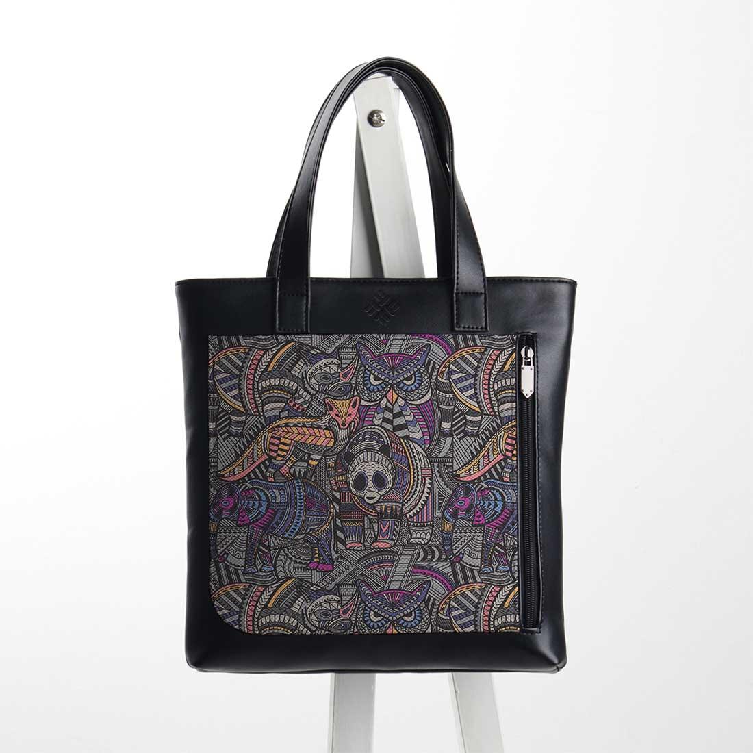 Leather Tote bag Jungle Tribal - CANVAEGYPT