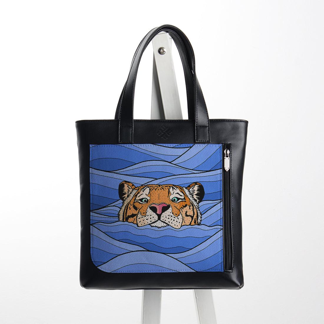 Leather Tote bag Sea tiger - CANVAEGYPT