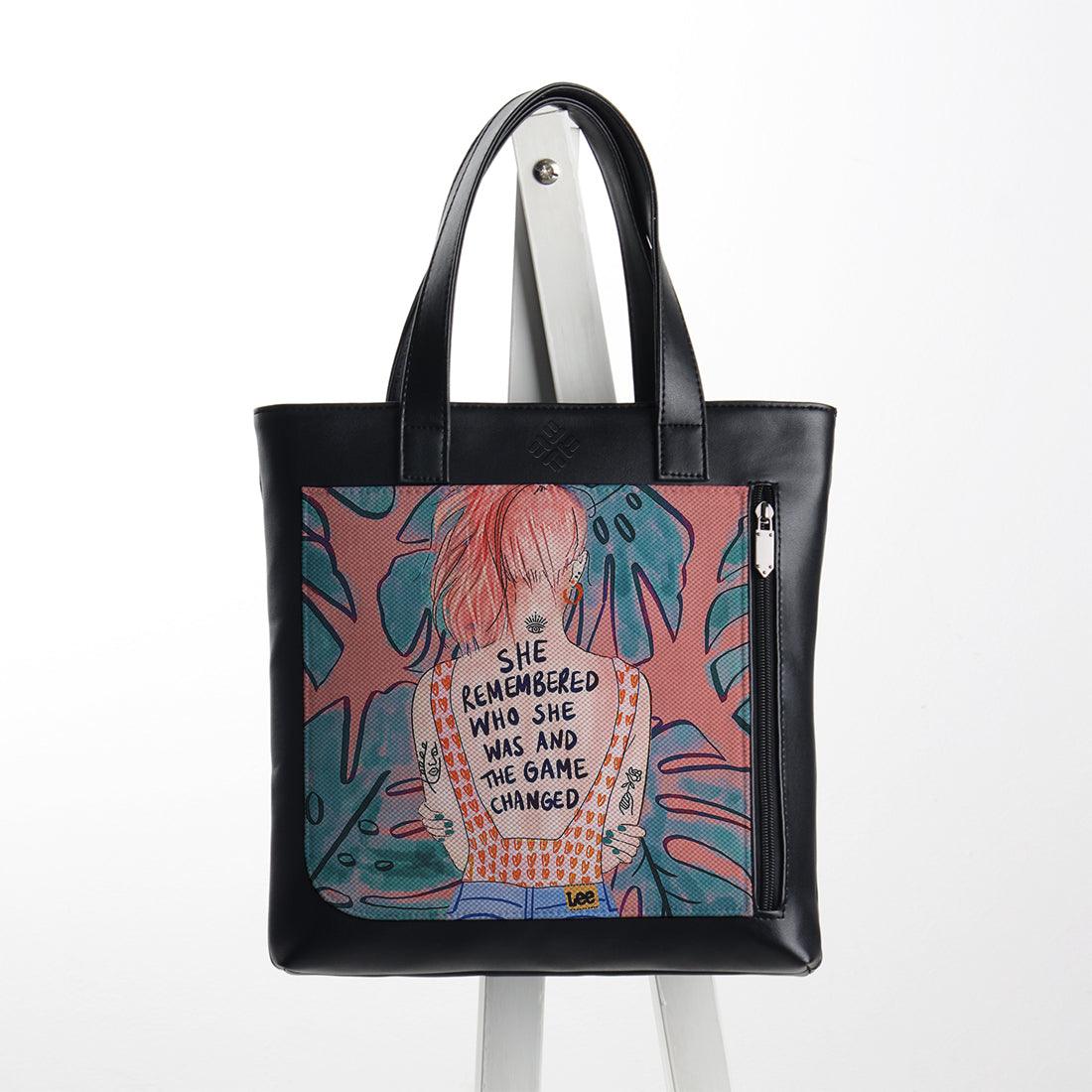 Leather Tote bag She remembered - CANVAEGYPT