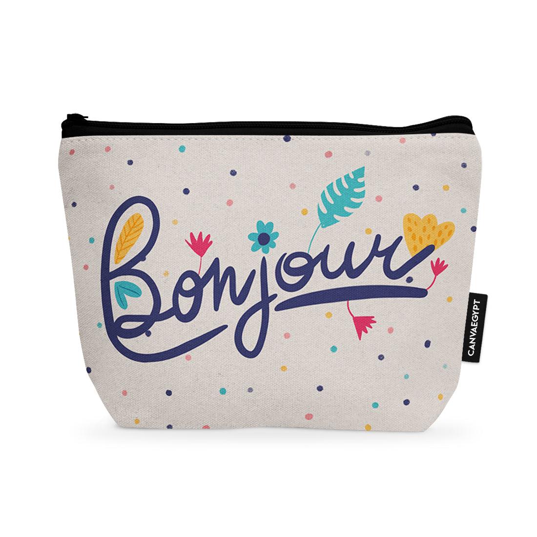 Makeup Pouch Bonjour! - CANVAEGYPT