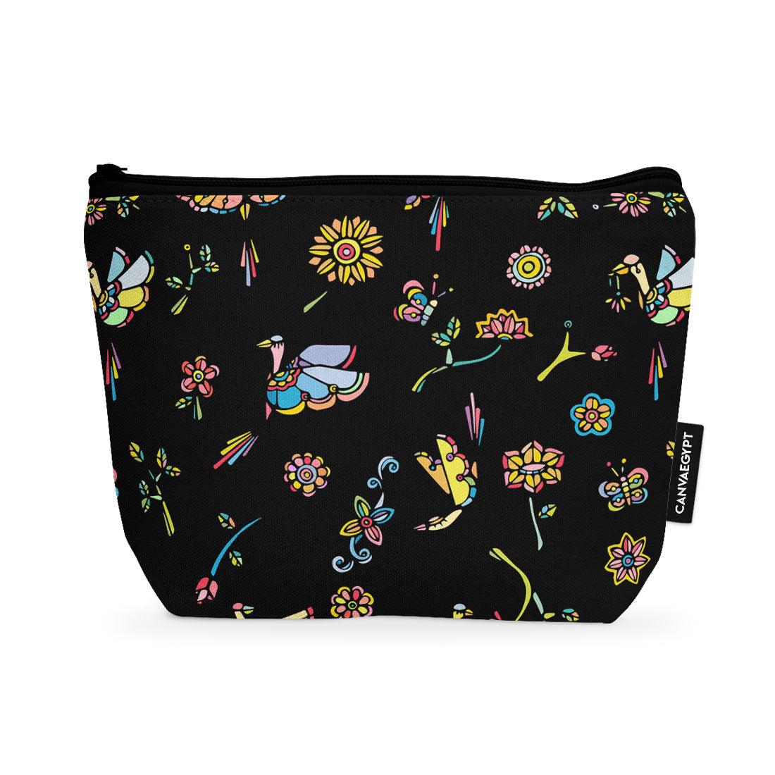 Makeup Pouch Flowers and birds - CANVAEGYPT