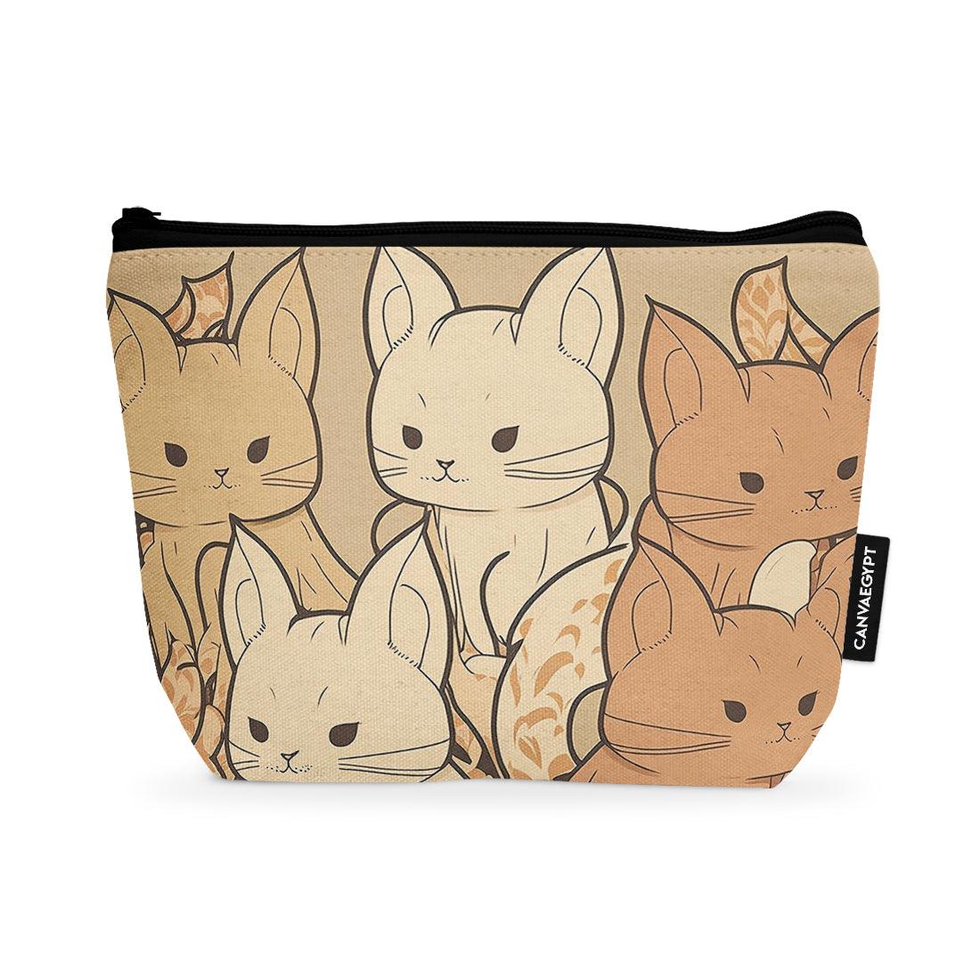 Makeup Pouch Lovely Cats - CANVAEGYPT