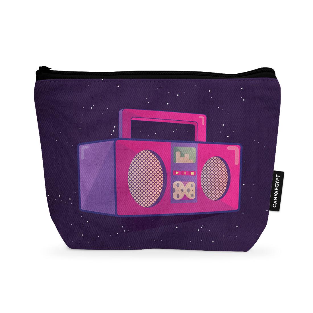 Makeup Pouch Retro Boombox - CANVAEGYPT
