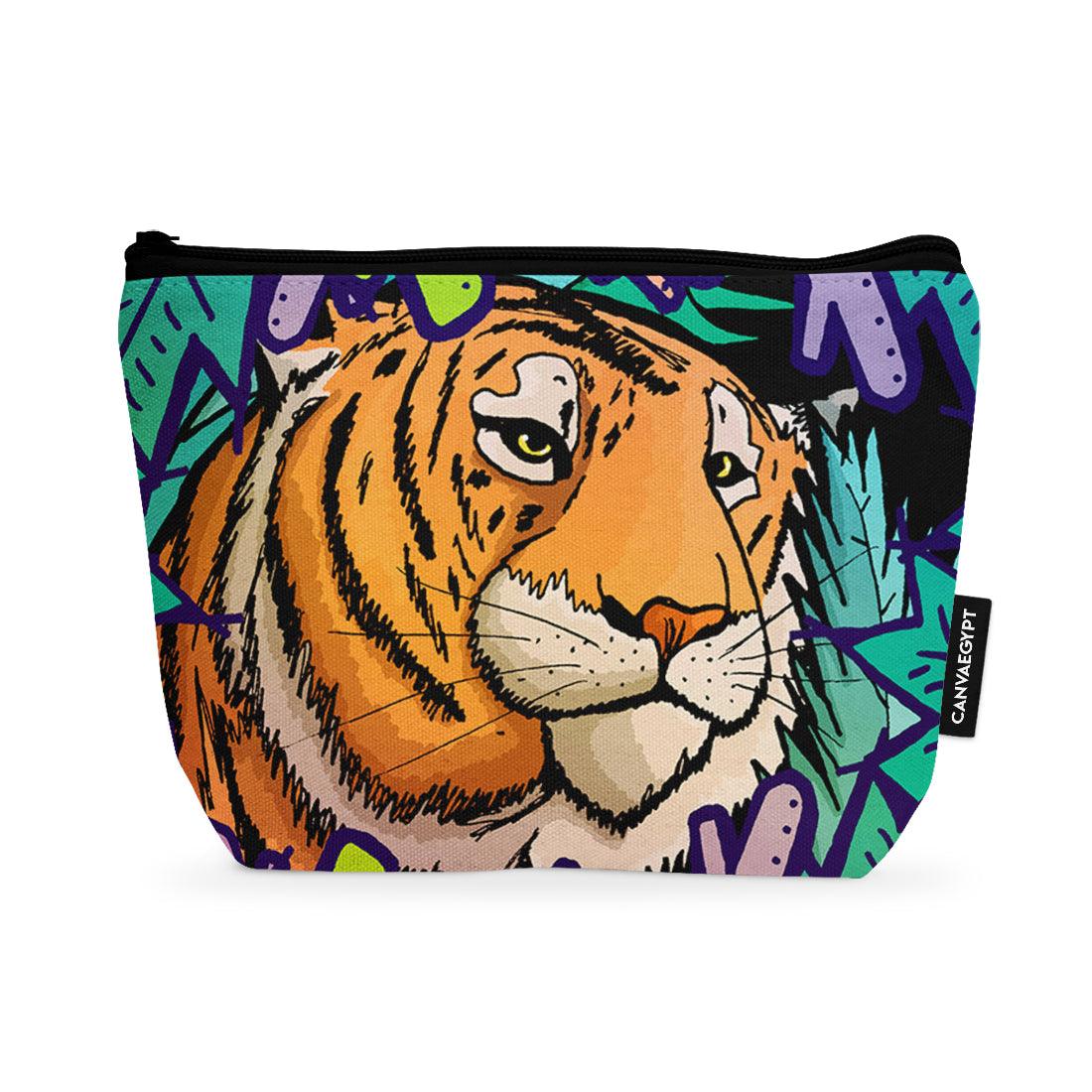 Makeup Pouch Tiger in the jungle - CANVAEGYPT