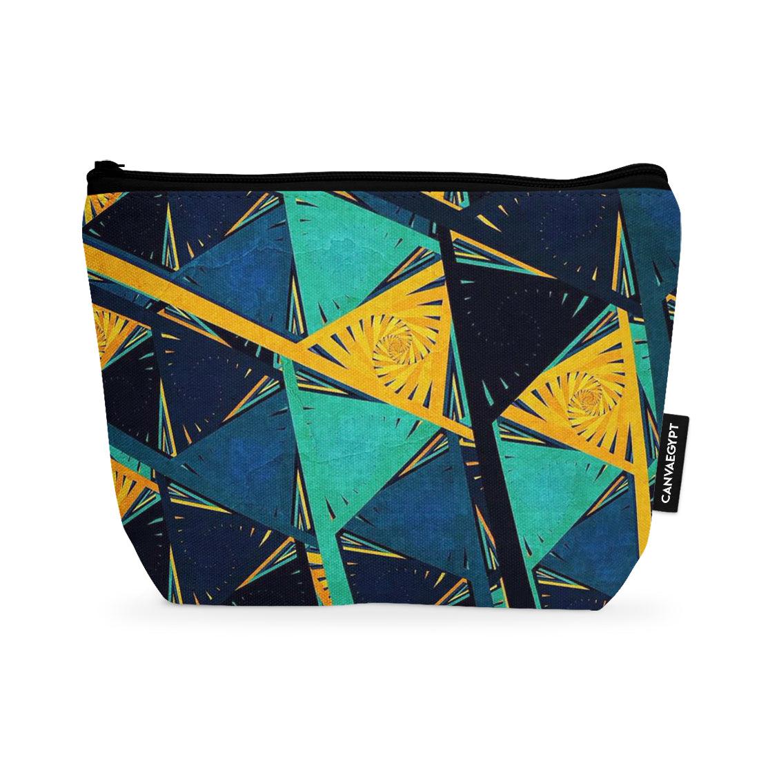 Makeup Pouch Triangles pat