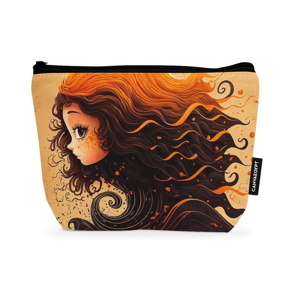 Makeup Pouch Wavy Girl - CANVAEGYPT