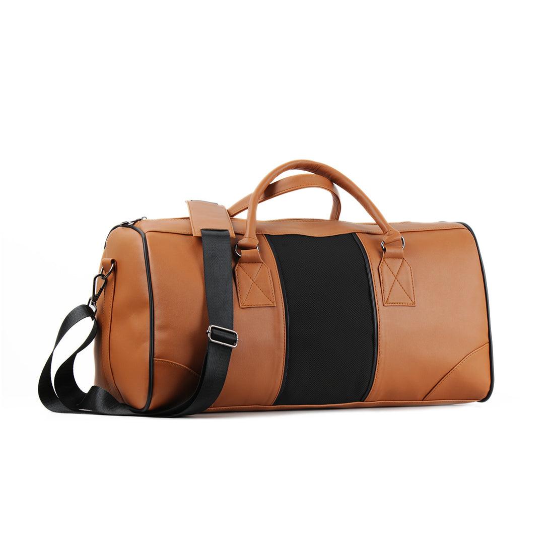 Mixed Duffel Bag Solid Black - CANVAEGYPT