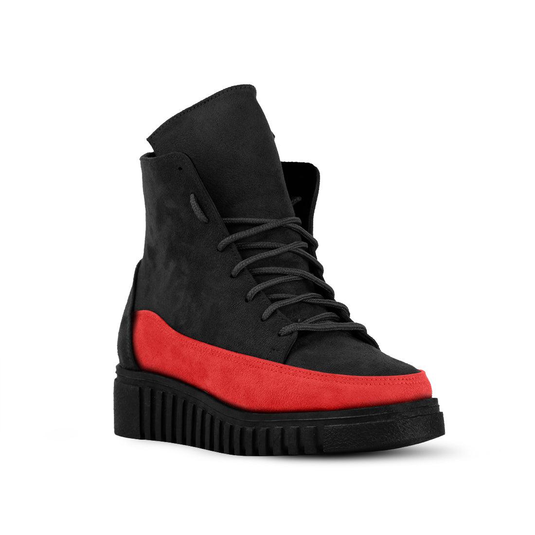 Mixed Rope Petty Booties Red - CANVAEGYPT