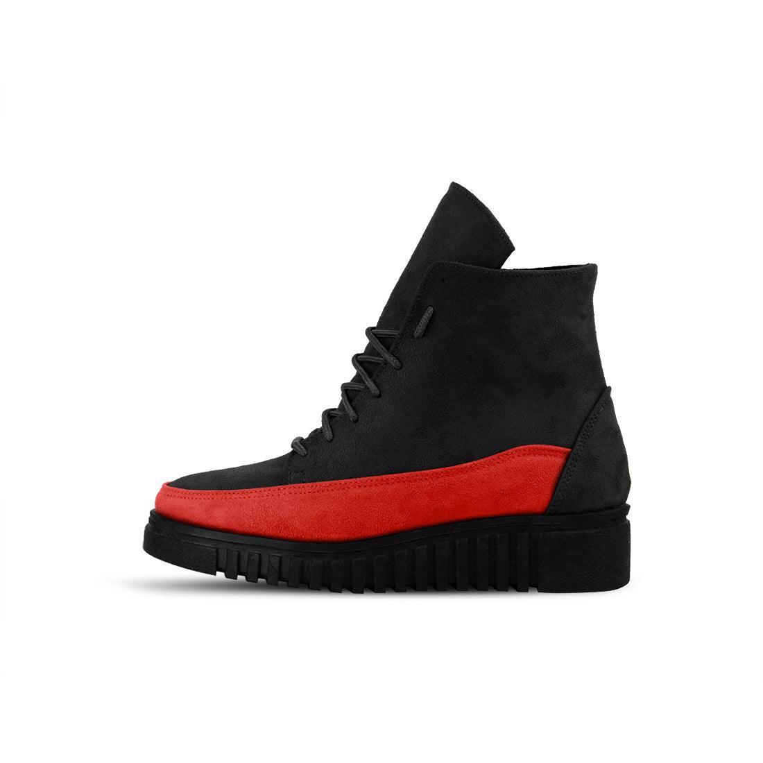 Mixed Rope Petty Booties Red - CANVAEGYPT