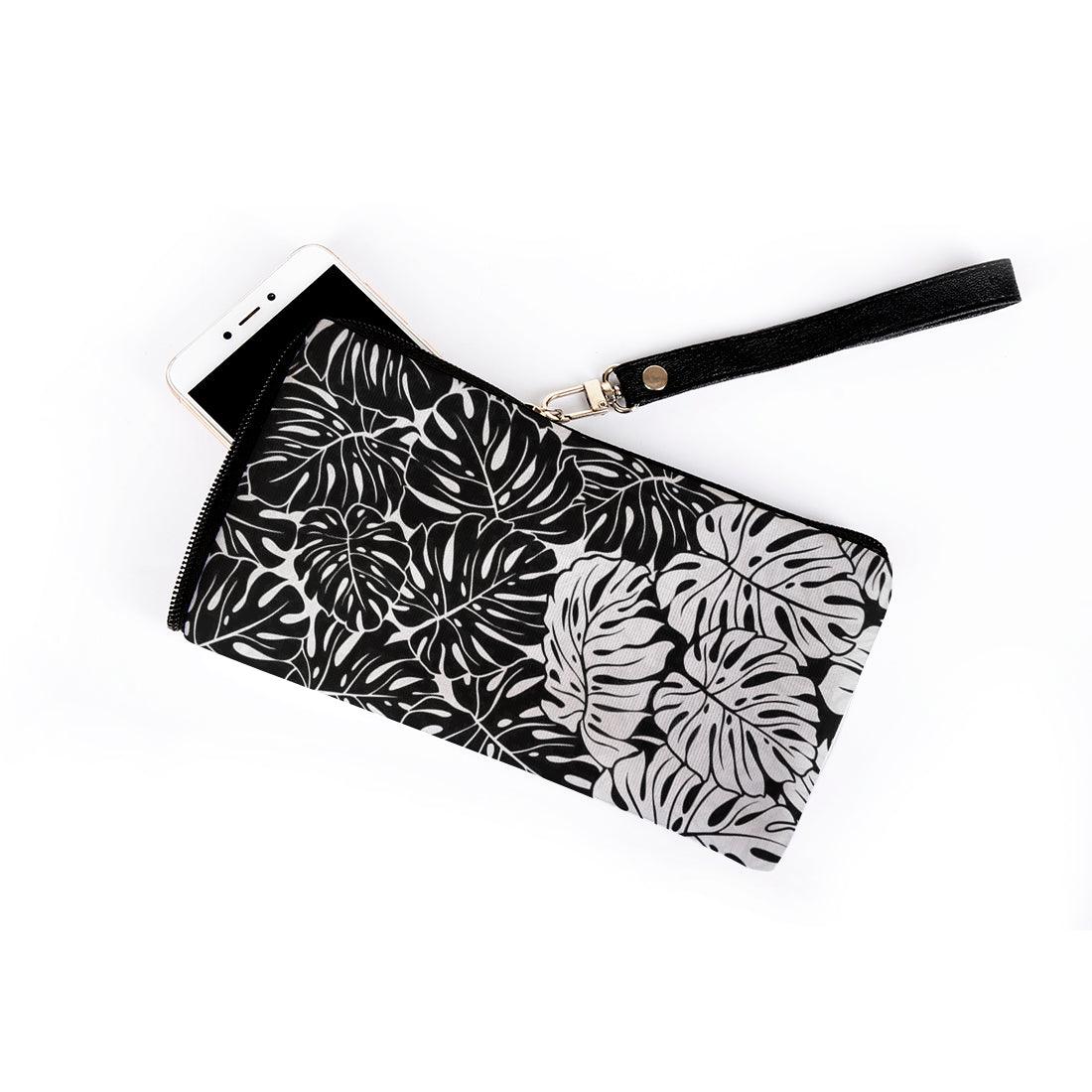 Mobile Case Black And White Leafs - CANVAEGYPT